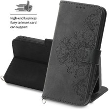 Colorful Shop Realme C30 Kabartmalı Bileklik Çoklu Kredi Kartı Yuvaları Için Flip Case (Yurt Dışından)