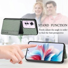 Colorful Shop Oppo Için Kılıf Oppo 11F 5g Komple Kamera Güvenlik Manyetik Kart Tutucu Rfıd (Yurt Dışından)