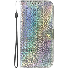 Colorful Shop Realme C61 Için Flip Case Cüzdan Kılıf Standı Tutucu Glitter Renkli Prim (Yurt Dışından)