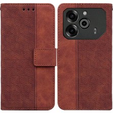 Colorful Shop Tecno Pova 6 Pro 5g Için Flip Case Cüzdan Kapak Premium Pu Deri Kabartmalı (Yurt Dışından)