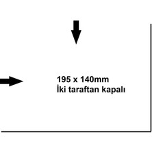 Leuchtturm Arte - Şeffaf Zarf 195X140MM (50'li Paket)