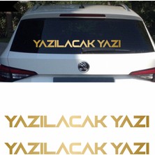 Sticker Usta Isim Soyisim Yazı 2 Adet Araba Oto Motosiklet Karavan Sticker 00122
