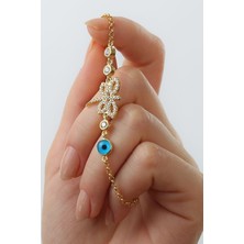 Silvano Jewelry 925 Ayar Gümüş Nazar Boncuklu Yusufçuk Bileklik