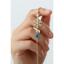Silvano Jewelry 925 Ayar Gümüş Nazarlı Kartanesi Bileklik