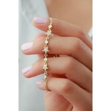 Silvano Jewelry 925 Ayar Gümüş Yıldızlı Bileklik