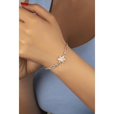 Silvano Jewelry 925 Ayar Gümüş Lotus Çiçeği Bileklik