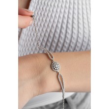 Silvano Jewelry 925 Ayar Gümüş Baget Taşlı Bileklik