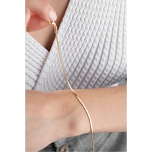 Silvano Jewelry 925 Ayar Gümüş Burgu Model Zincir Bileklik