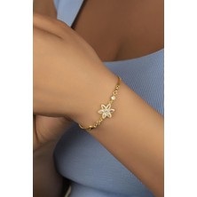 Silvano Jewelry 925 Ayar Gümüş Lotus Çiçeği Bileklik