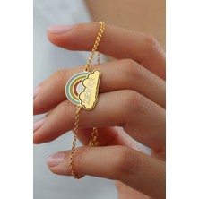 Silvano Jewelry 925 Ayar Gümüş Isimli Gökkuşağı Bileklik