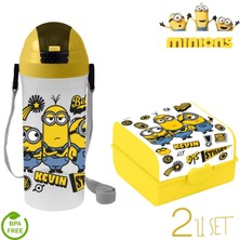 Minions Lisanslı Suluk/matara + Beslenme Kabı 2 Li Set