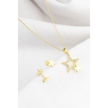 Silvano Jewelry 925 Ayar Gümüş Yıldızlı Takı Seti