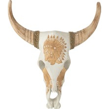 Albasıa Ahşap Skull Obje