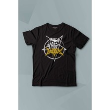 Kendim Seçtim Çocuk Tişört Aggretsuko Agresif Retsuko Gotik Japon Anime Manga Metal Gothic Baskılı T-Shirt