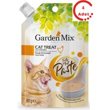 Garden Mix  Tavuk Eti Ezmeli Kedi Ödülü 80 gr x 4 Adet