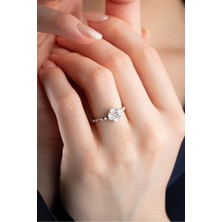 Silvano Jewelry 925 Ayar Gümüş Zirkon Taşlı Yüzük
