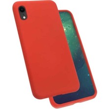 ZORE Apple iPhone Xr Uyumlu Kılıf Zore Silk Silikon, Kırmızı
