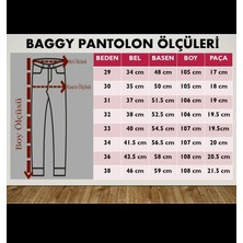 Ceza Denim Erkek Mavi Baggy Fit Rahat Kesim Likrasız  Pamuk Kot Pantolon G-143