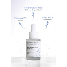 Gewn Kirish Gew'n Kirish Hyaluronic Acid + Aloe Vera + Vitamin B5 Nemlendirici Serum 30 ml