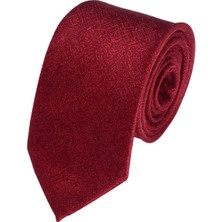 Cengiz Inler Kendinden Desenli Mendilli Mikrofiber Erkek Kravat