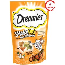 Dreamies Shakeups Multivitaminli Kedi ve Yavru Kedi Ödül Maması 55 gr x 6 Adet