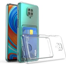 HANPORIUM Redmi 9T Kılıf Darbe Emici Köşe Korumalı Kartlıklı Cüzdanlı Silikon Kapak