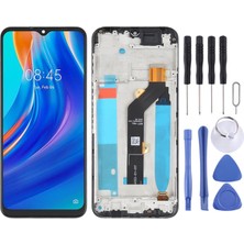 Çelik Pro Tecno Spark 7t Uyumlu Ekran LCD Dokunmatik Full Çıtalı