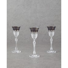 English Home Royal Cam 3'lü Kadeh 70 ml Füme
