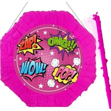 Parti Dükkanım Superhero Girl Pinyata 42 cm + Sopası