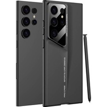 ZORE Samsung Galaxy S24 Ultra Uyumlu Kılıf Ultra Ince Kamera Korumalı Sert Rubber Procase Kapak, Siyah