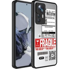 ZORE Xiaomi Mi 12T Pro Uyumlu Kılıf Aynalı Desenli Kamera Korumalı Parlak Mirror Kapak, Fragile