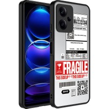 ZORE Xiaomi Redmi Note 12 5g Uyumlu Kılıf Aynalı Desenli Kamera Korumalı Parlak Mirror Kapak, Fragile