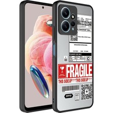 ZORE Xiaomi Redmi Note 12 4g Uyumlu Kılıf Aynalı Desenli Kamera Korumalı Parlak Mirror Kapak, Fragile