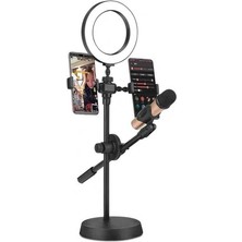 Zore Dual Small Light Işıklı Telefon Tutucu 9cm Ring Light