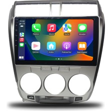 Navmina Honda City Android Carplay Multimedya 2009-2012 Manuel Klima 6gb Ram + 128GB Hafıza + 4 Çekirdek
