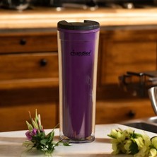 Chandler Home Mug Ametist 450 ml Termos Bardak (Bpa Içermez) (Sıcak ve Soğuk Muhafazalı)