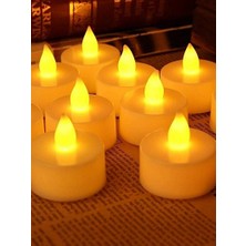 MAB - 6 Adet Tealight Mum Alevsiz Dekoratif Pilli LED Işık 6'lı - Pil Dahil