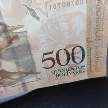 Escoines Koleksiyon 2017 Venezuela 500 Bolivar Çil Eski Yabancı Kağıt Para - 399636695475693F3A