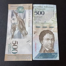 Escoines Koleksiyon 2017 Venezuela 500 Bolivar Çil Eski Yabancı Kağıt Para - 399636695475693F3A