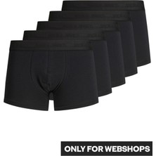 Jack & Jones Jactone Erkek 5 Li Siyah Boxer Seti 12176266 v1