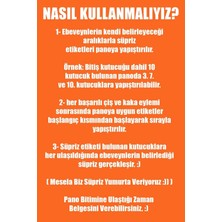 Başarı Belgeli Eğlenceli ve Eğitici Tuvalet Eğitimi Sticker Panosu 30X42CM