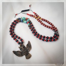 Z Jewelry Art Bhupu - Etnik Otantik Bohem Kadın Erkek Baykuş Puhu Kolye