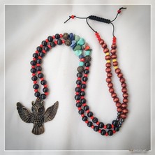 Z Jewelry Art Bhupu - Etnik Otantik Bohem Kadın Erkek Baykuş Puhu Kolye