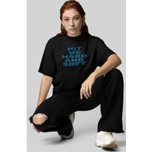 Fuddy Moda Unisex Oversize Hit Me Hard And Soft Yazılı Billie Eilish Sırt Baskılı Tişört