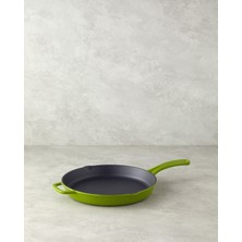 English Home Hecha Demir Döküm Yuvarlak Tava Yeşil