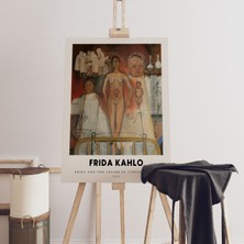 Pegziz Duvar Dekorasyon Sanatsal Tablo Frida Kahlo Kanvas Tablo Salon Duvar Dekor