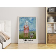 Pegziz Salon Duvar Dekorasyonu Frida Kahlo Sanatsal Kanvas Tablo Cafe Dekor Duvar Tablosu