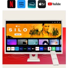 LG Akıllı TV webOS  Wi-Fi Apple-Android Bağlantı IPS 1920X1080 Fulhd 32 Inç 80 Ekran Smart Monitör TV+Logitech Kablosuz Klavye