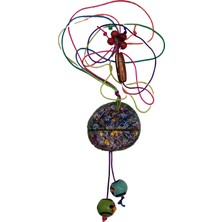 MiniQ's Bijuteri Miniq's Handmade Boyama Yaprak Desenli Kolye