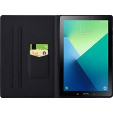 XFashion Samsung Galaxy Tab A 10.1 (2016) T580 T585 Deri Kart Tutucu Tablet Kapağı (Yurt Dışından)